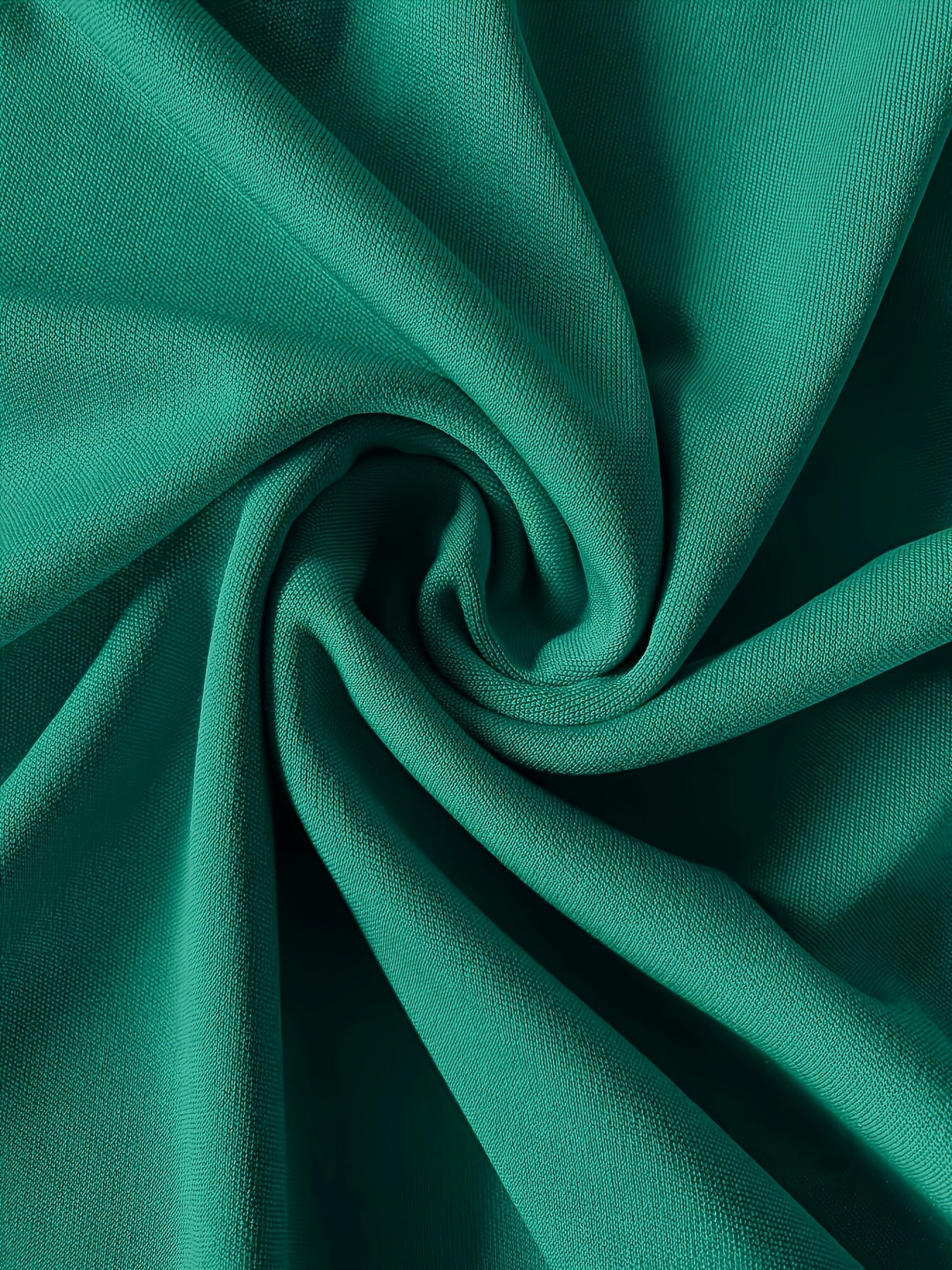 [Elegant Maxi Dress] Elegant Plus Size Solid Maxi Dress, Women's Medium Stretch Long Dress