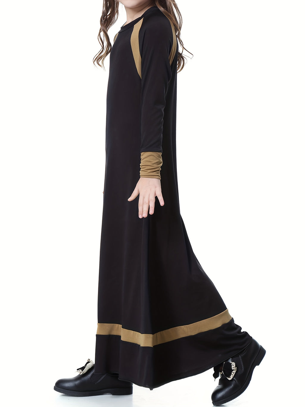 Eid Al-Adha Modest Princess Dress Kaftan Long Dress For Girls