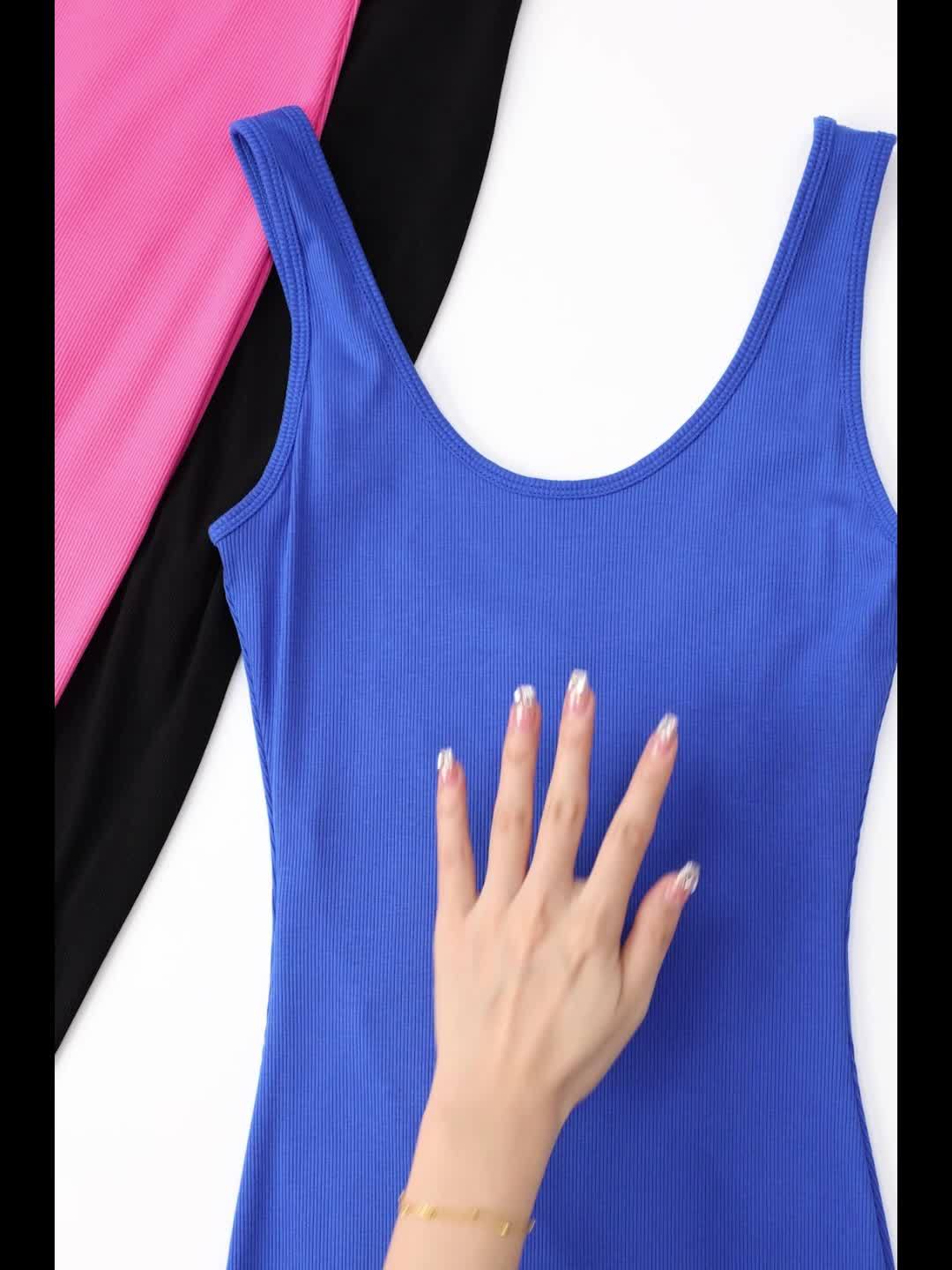 Womens 2-in-1 Shapewear Long Dress - Flattering Fishtail Skirt with Square Neck - Seamless Bodycon Slimming Dress with Discreet Mini Slit and Sculpting Technology