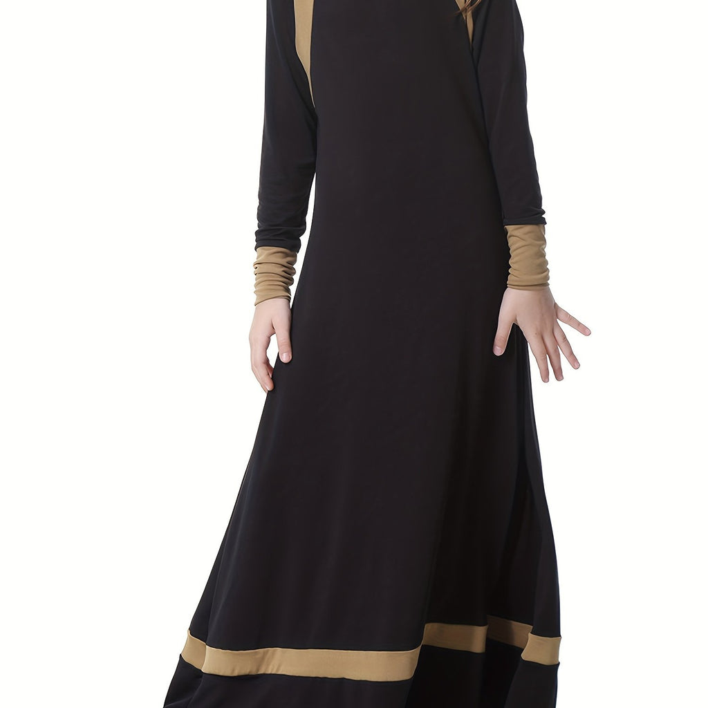 Eid Al-Adha Modest Princess Dress Kaftan Long Dress For Girls